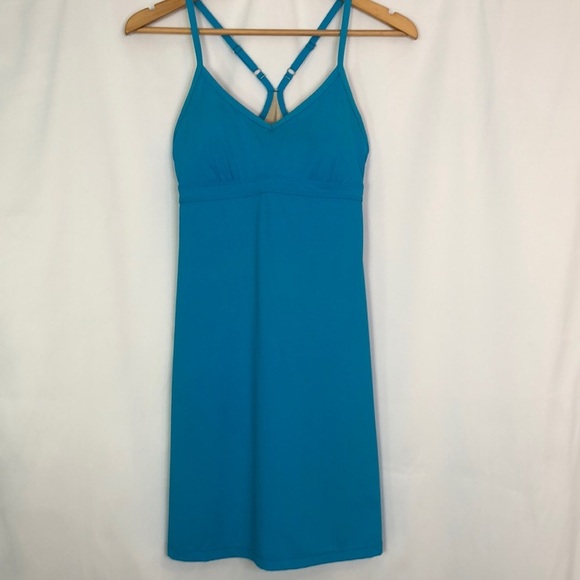 Athleta Shorebreak Built In Swim Beach Turquoise Dress Size XS - Picture 1 of 10